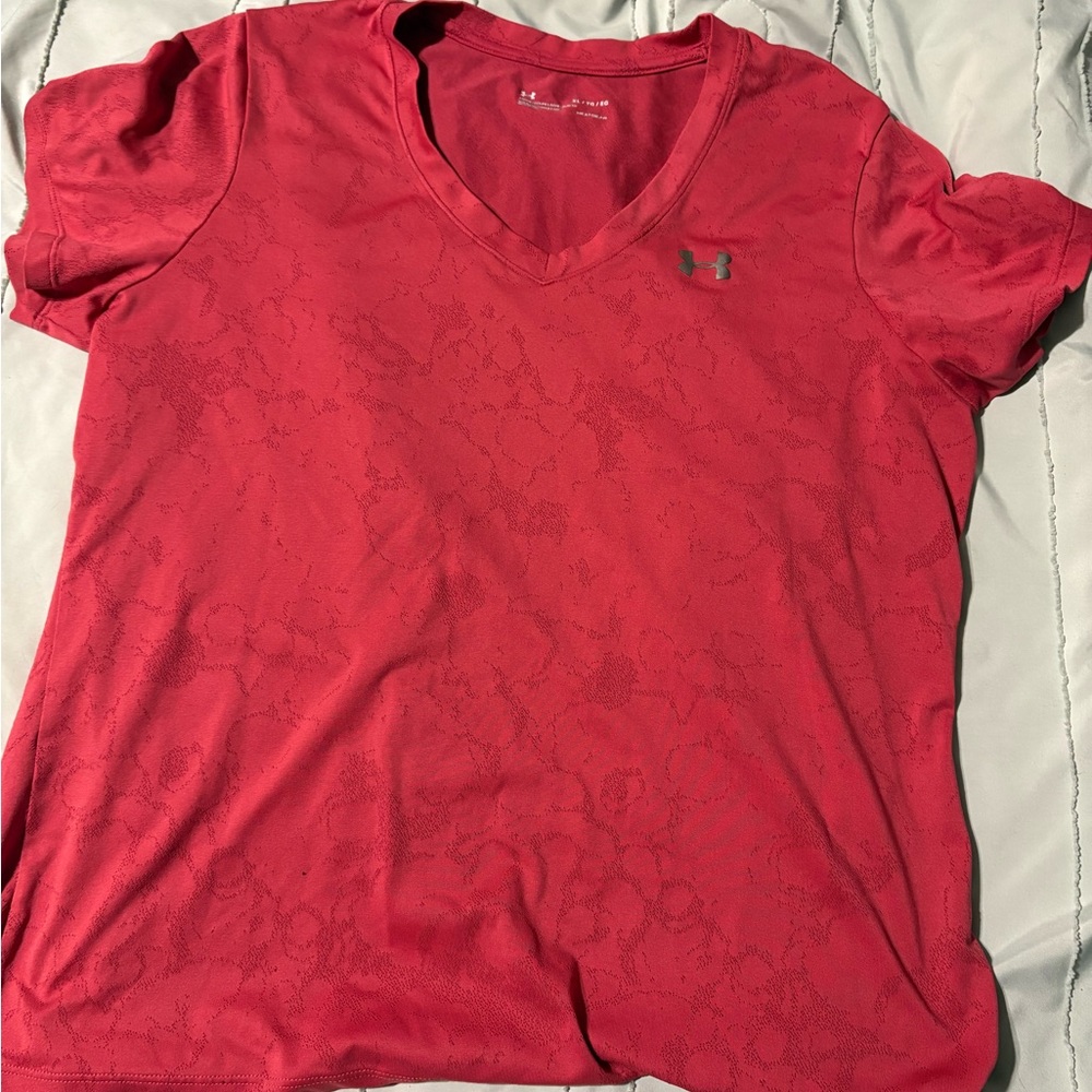 Under Armour Women's Coral V-Neck Top